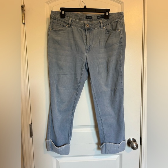 J Jilll authentic fit cropped denim jeans - Picture 2 of 7
